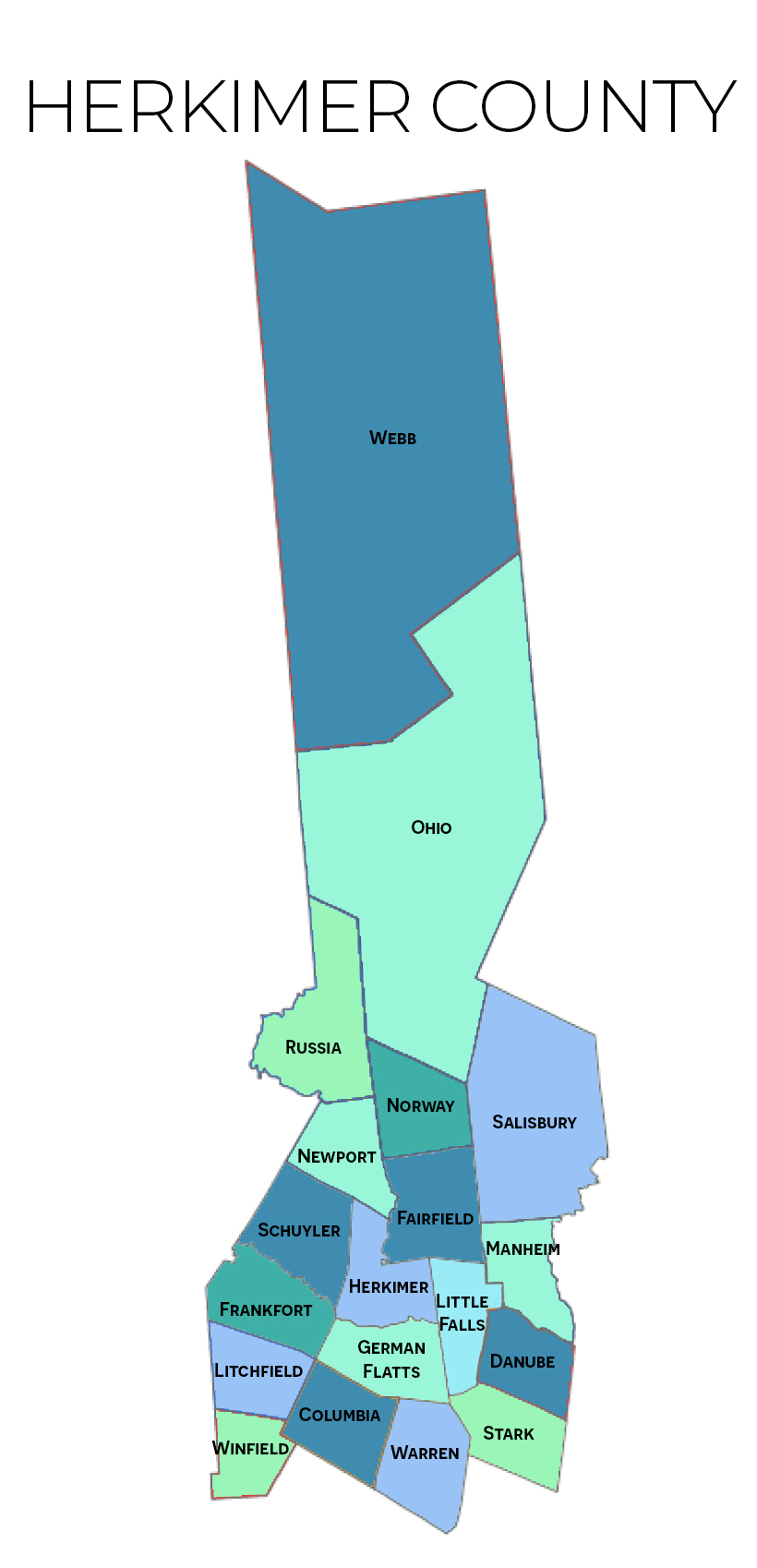 Herkimer County Map